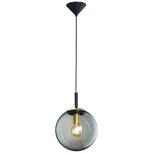 Fischer & Honsel Viseča svetilka iz črnega stekla Fischer & Honsel Dini, ø 25 cm Cene