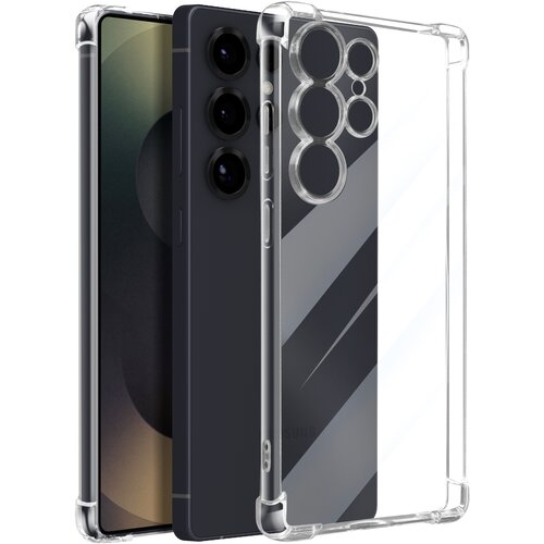 Oem Mayaxess, Ovitek za Galaxy S25 Ultra iz silikona z ojačanimi vogali proti padcem, Prozorna, (5000274331) Cene