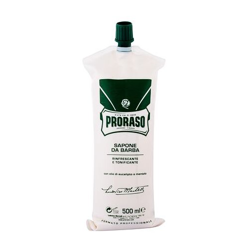 Proraso green shaving cream krema za britje z mentolom in evkaliptusom 500 ml po&scaron;kodovana &scaron;katla za mo&scaron;ke Cene