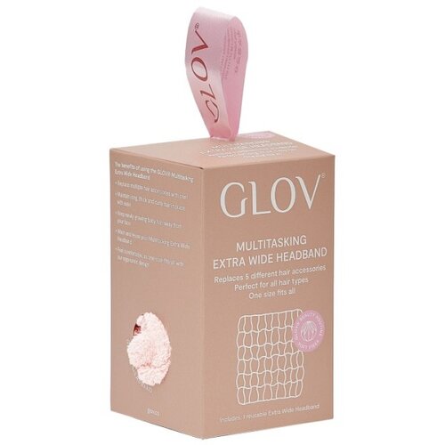 Glov vi&amp;scaron;enamenska ekstra &amp;scaron;iroka traka za kosu pastel pink Slike