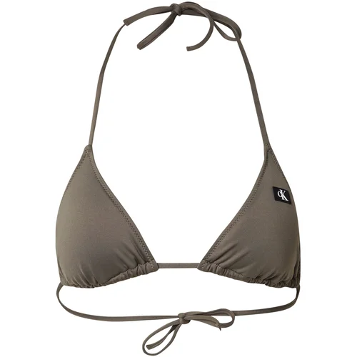 Calvin Klein Swimwear Bikini gornji dio maslinasta / crna / bijela