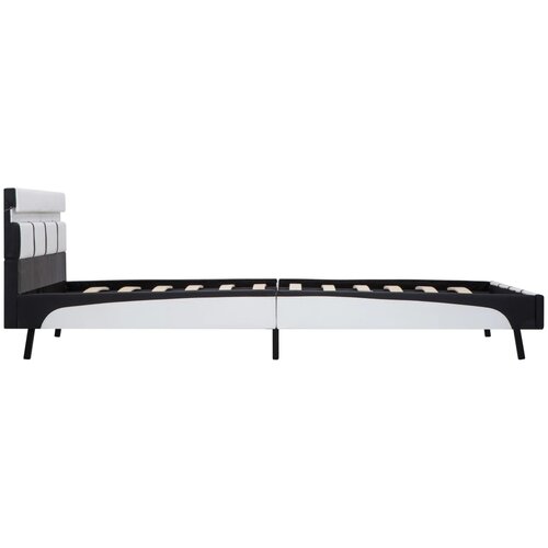  Okvir za krevet od umjetne kože LED bijeli 160 x 200 cm Slike