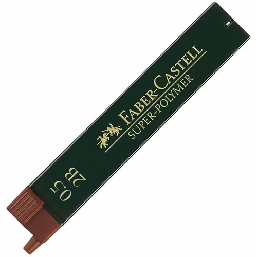 Faber-castell Mine za tehnični svinčnik Faber-Castell, 2B, 0.5 mm, 12 kosov