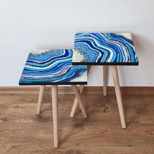 Hanah home 2Shp290 - Multicolor Multicolor Nesting Table (2 Pieces) Cene