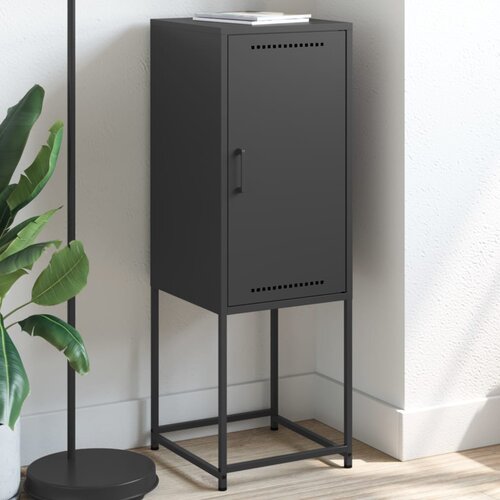 VidaXL Visoka omara črna 36x39x107 cm jeklo Slike