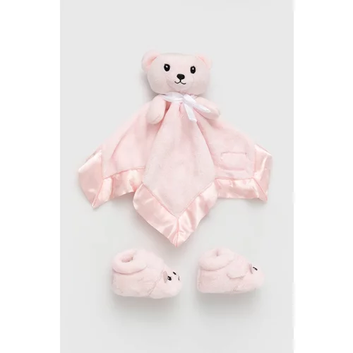 Ugg Čevlji za dojenčka Bixbee And Lovey Bear Stuffie roza barva