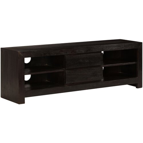 Furnova TV omarica trden akacijev les 120x30x40 cm temno rjava, (21922886) Cene