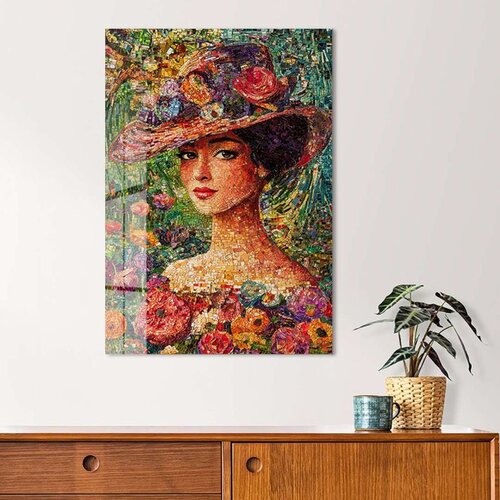 WALLXPERT Dekorativna slika na kaljenom staklu, 30x40cm, Šarena Cene