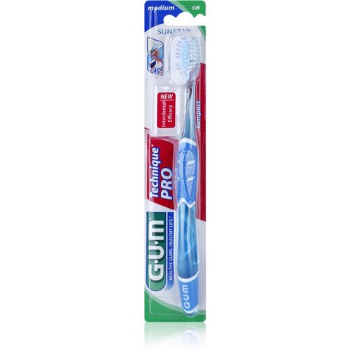 GUM Technique PRO Compact zobna ščetka s potovalnim pokrovčkom medium 1 kos Cene