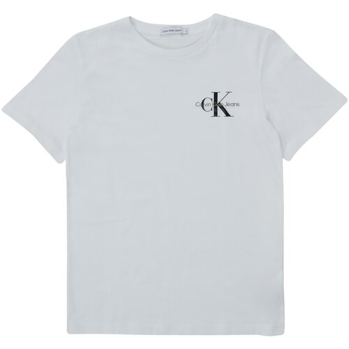 Calvin Klein Jeans majice s kratkimi rokavi CHEST MONOGRAM TOP Bela Cene