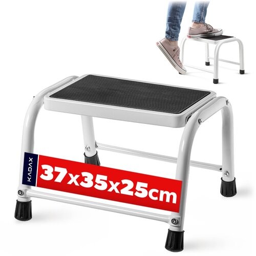 KADAX stopničasta lestev, gospodinjska jeklena lestev, nedrseča plo&scaron;čad, največ 150 kg, (5000357005) Cene