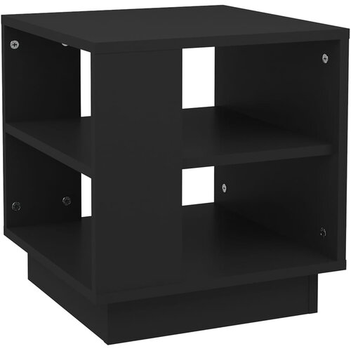 Maison Chic Klubska mizica - kavna mizica - Nizka mizica črna 40x40x43 cm konstruiran les, (21755447) Slike