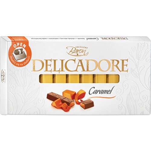 BARON DELICADORE Čokolada sa karamelom u &amp;scaron;tanglicama, 200g Slike