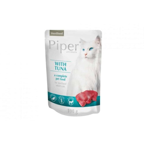 Piper sosić sa tunom za sterilisane mačke grain free 100g Cene