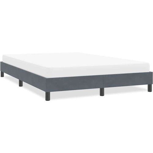 VidaXL Okvir kreveta bez madraca tamno sivi 140x220 cm bar&amp;scaron;un Slike