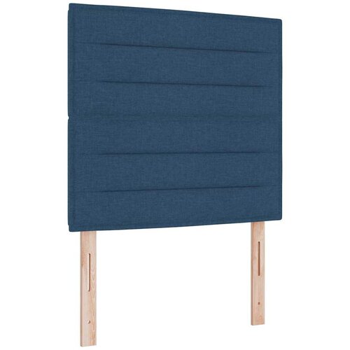 vidaXL LED Box Spring Krevet s uzglavljem Plava 120 x 190 cm tkanina - Plava 120 x 190 cm Dizajn linija Cene