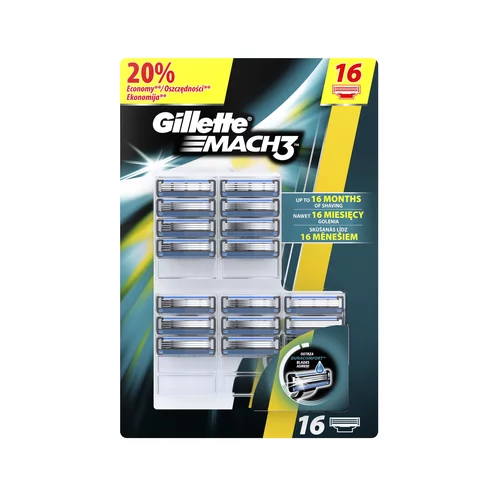 Gillette nadomestni nastavki Mach3 16 kos 7702018411849