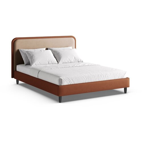 Micadoni Ciglasti tapecirani bračni krevet s podnicom 160x200 cm Aveline &ndash; Cijene