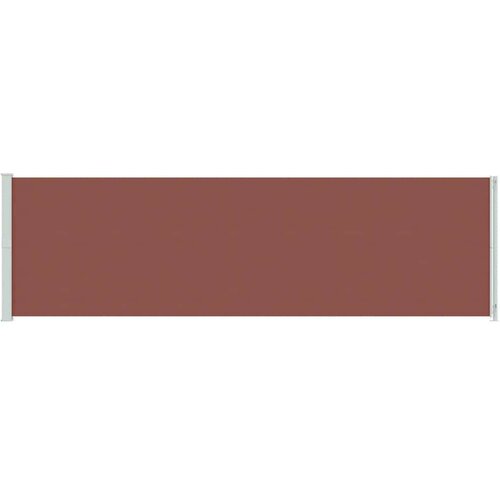 VidaXL Uvlačiva bočna tenda za terasu 180 x 600 cm smeđa Slike