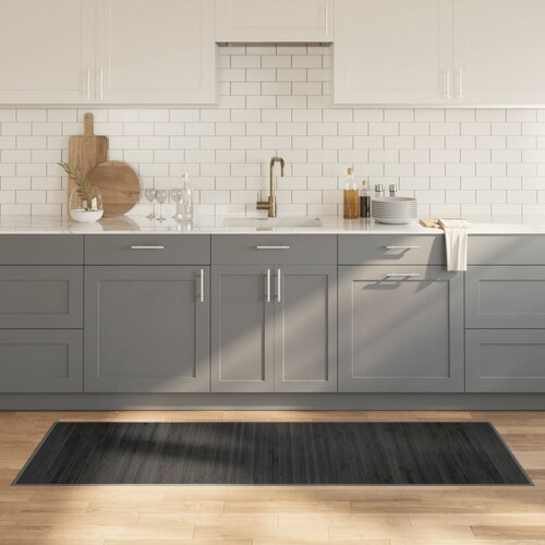 vidaXL Tepih pravokutni sivi 70 x 200 cm od bambusa Cijene