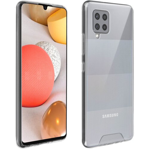AVIZAR Silikonski ovitek s trdim zadnjim odbijacem za Samsung Galaxy A42 5G, kolekcija Crystal - prozoren, (20719133) Cene