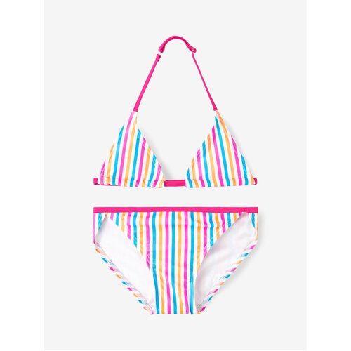 Name it White Girly Striped Swimwear Ziza - Girls Slike