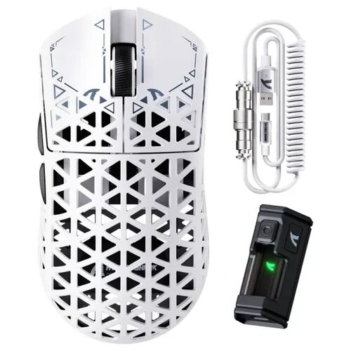  bežični gaming mi&amp;scaron; R5Ultra PAW3950MAX/Carbon Fiber/Superlight/8KHz/Omron switches/white Slike
