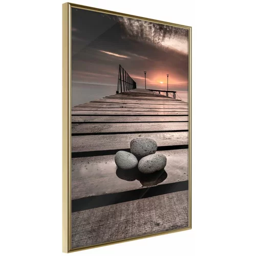  Poster - Stones on the Pier 20x30