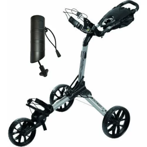 BagBoy Nitron SET Silver/Black Ročni voziček za golf