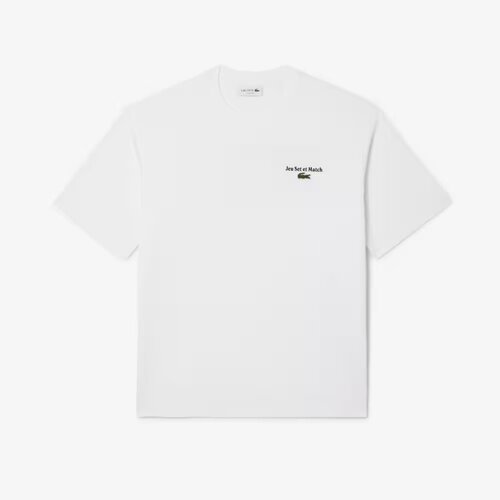 Lacoste Majice s kratkimi rokavi TH5950 TEE SHIRT Bela Slike