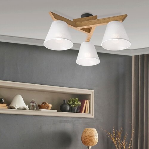  Plafonski luster ANTONIO 3xE14/40W/230V hrast Slike
