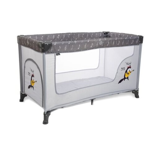 Bbo prenosivi krevet (bk-065) 1 nivo dream&play - grey ( BK-065GREY ) Cene