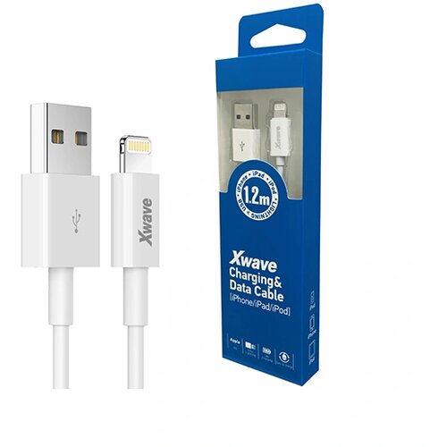 X Wave Kabl USB IPHONE 1.2M,lightning,blister,beli Cene