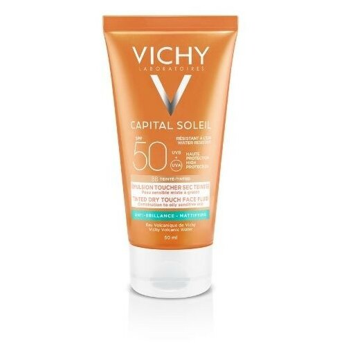 Vichy captal soleil ideal obojeni dry touch fluid za lice spf 50 bb prirodna nijansa 50 ml Cene