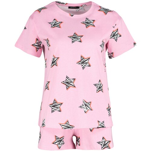 Trendyol Pajama Set - Pink - Graphic Slike