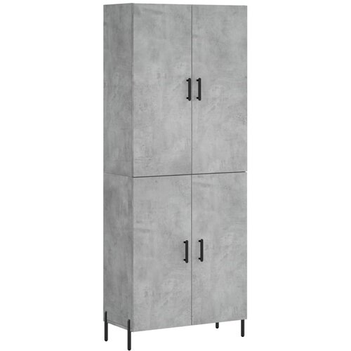 Maison Chic Visoka Komoda - Predalnik betonsko siva 69,5x34x180 cm inženirski les, (21720001) Cene