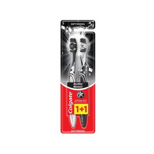Colgate četkica tb max white charcoal duopack co Cene