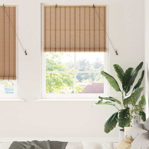 vidaXL Zastore i sjenila Svijetlosmeđa 120 x 220 cm Bambus Cijene