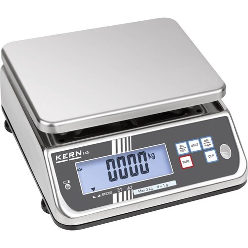 Kern Stolna vaga područje mjerenja (maks.) 30 kg očitljivost 5 g napajanje na baterije, višebojna Cijene