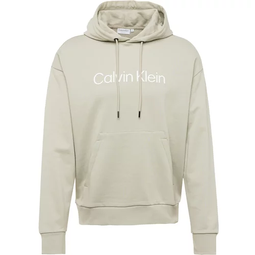 Calvin Klein Sweater majica 'HERO' bež siva / bijela