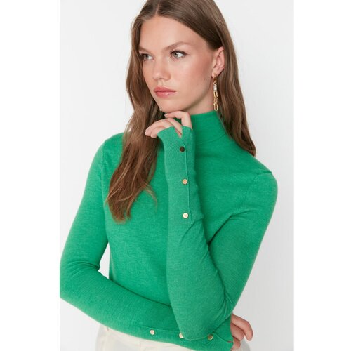Trendyol Emerald Green Turtleneck Knitwear Sweater Slike