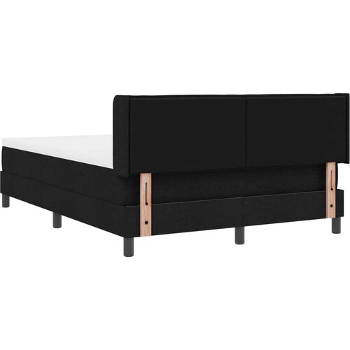 Box spring krevet s madracem Crna 200 x 140 cm Poliester Slike