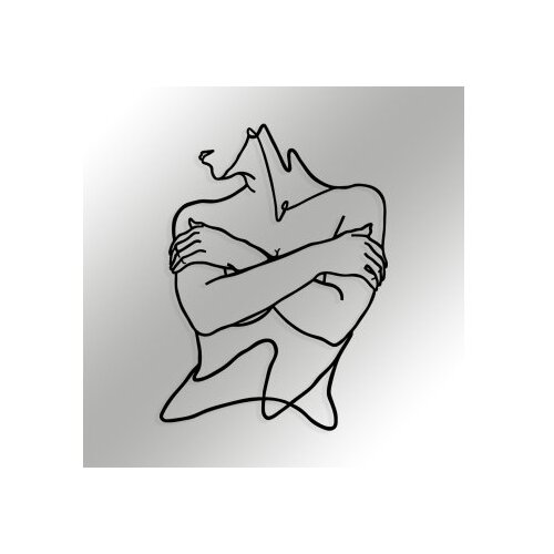 Wallity Zidna dekoracija Felicidad, 40x54cm, Crna Slike