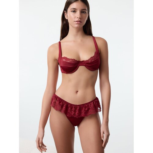 Trendyol Ženski set donjeg veša Thmaw25Cc00011, Bordo Cene