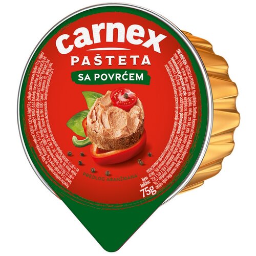 Carnex Pasteta sa povrcem folija 75g Cene