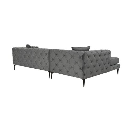 Atelier Del Sofa ugaona garnitura como eco left anthracite black Slike