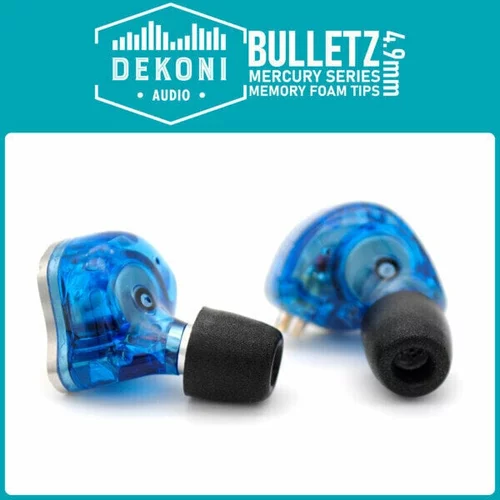 Dekoni Audio ETZ-MERCURY-LG-13mm Jastučići za uši za slušalice Standardne slušalice 4,9 mm Crna