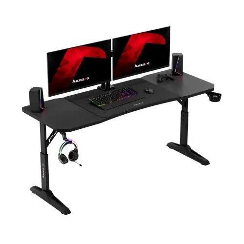 Huzaro Hero 4.6 Crni Podesivi Gaming sto 160x60cm Cene