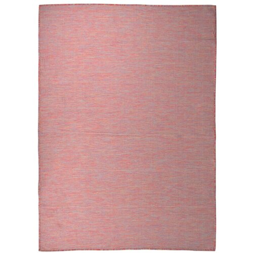 vidaXL zunanja preproga plo&scaron;čato tkanje 200x280 cm rdeča Cene