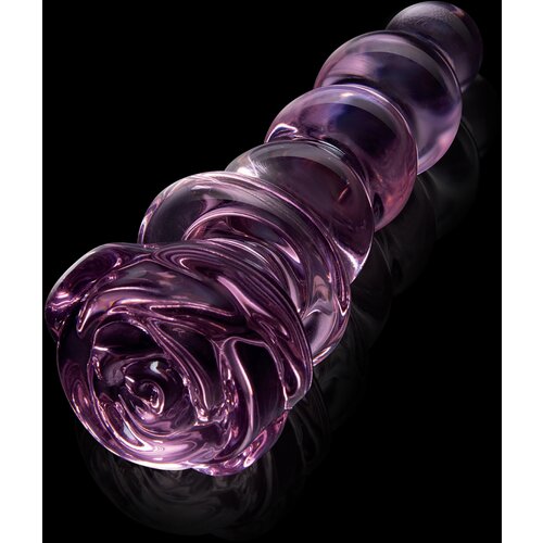 DREAMTOYS Glaze Glass Rosebud Beaded Plug Pink Slike